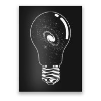 Universe In Lightbulb Outer Space Galaxy Astronomy Astronaut Poster