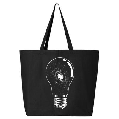 Universe In Lightbulb Outer Space Galaxy Astronomy Astronaut 25L Jumbo Tote