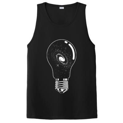 Universe In Lightbulb Outer Space Galaxy Astronomy Astronaut PosiCharge Competitor Tank