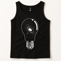 Universe In Lightbulb Outer Space Galaxy Astronomy Astronaut Tank Top