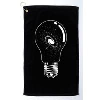 Universe In Lightbulb Outer Space Galaxy Astronomy Astronaut Golf Towel