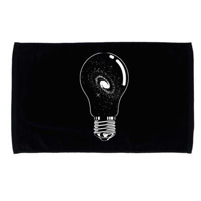 Universe In Lightbulb Outer Space Galaxy Astronomy Astronaut Microfiber Hand Towel