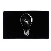 Universe In Lightbulb Outer Space Galaxy Astronomy Astronaut Microfiber Hand Towel