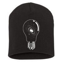 Universe In Lightbulb Outer Space Galaxy Astronomy Astronaut Short Acrylic Beanie