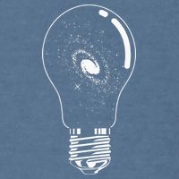 Universe In Lightbulb Outer Space Galaxy Astronomy Astronaut Garment-Dyed Sweatshirt