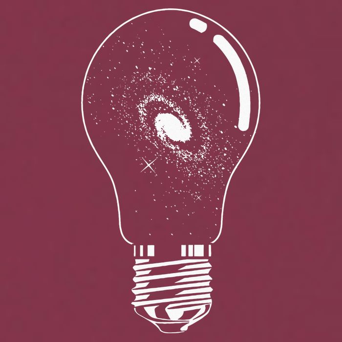 Universe In Lightbulb Outer Space Galaxy Astronomy Astronaut 16oz Travel Tumbler