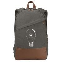 Universe In Lightbulb Outer Space Galaxy Astronomy Astronaut Cotton Canvas Backpack