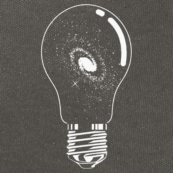 Universe In Lightbulb Outer Space Galaxy Astronomy Astronaut Cotton Canvas Backpack