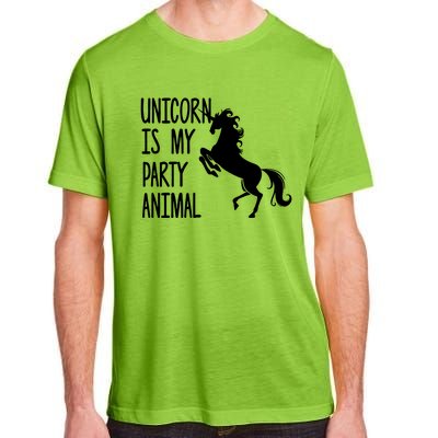 Unicorn Is My Party Animal Adult ChromaSoft Performance T-Shirt