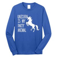 Unicorn Is My Party Animal Long Sleeve Shirt