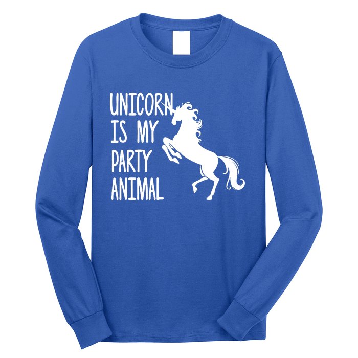 Unicorn Is My Party Animal Long Sleeve Shirt