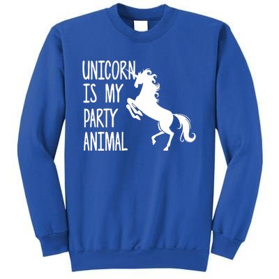 Unicorn Is My Party Animal Sweatshirt