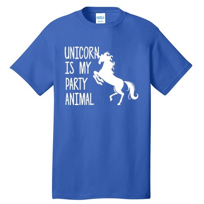 Unicorn Is My Party Animal Tall T-Shirt