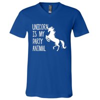 Unicorn Is My Party Animal V-Neck T-Shirt