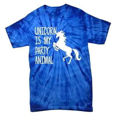 Unicorn Is My Party Animal Tie-Dye T-Shirt