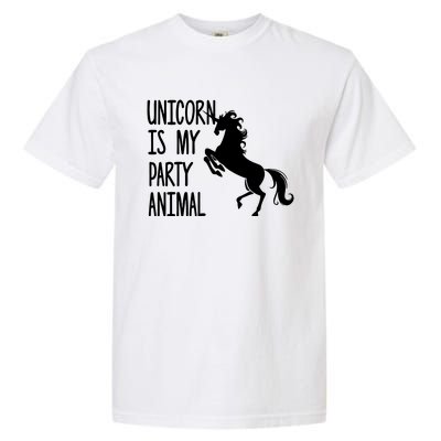 Unicorn Is My Party Animal Garment-Dyed Heavyweight T-Shirt