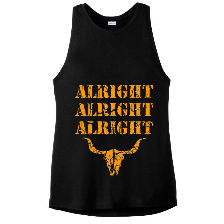 USA in order Texas longhorn pride Ladies PosiCharge Tri-Blend Wicking Tank