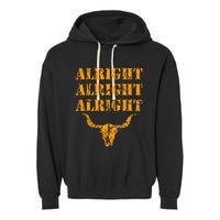 USA in order Texas longhorn pride Garment-Dyed Fleece Hoodie