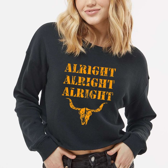 USA in order Texas longhorn pride Cropped Pullover Crew