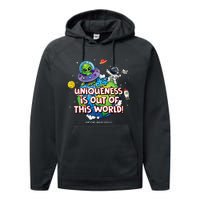 Uniqueness Is Out Of This World Autism Awareness Performance Fleece Hoodie