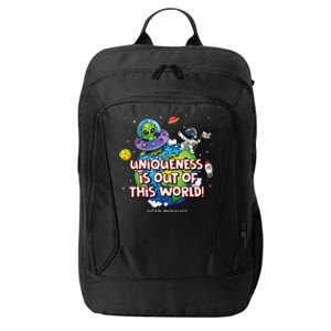 Uniqueness Is Out Of This World Autism Awareness City Backpack