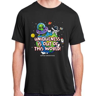 Uniqueness Is Out Of This World Autism Awareness Adult ChromaSoft Performance T-Shirt