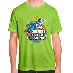 Uniqueness Is Out Of This World Autism Awareness Space Adult ChromaSoft Performance T-Shirt