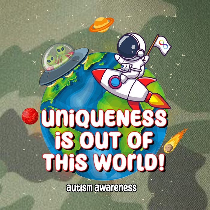 Uniqueness Is Out Of This World Autism Awareness Space Legacy Tie Dye Trucker Hat
