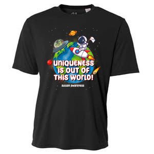 Uniqueness Is Out Of This World Autism Awareness Space Cooling Performance Crew T-Shirt