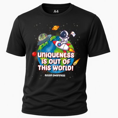Uniqueness Is Out Of This World Autism Awareness Space Performance Shirt