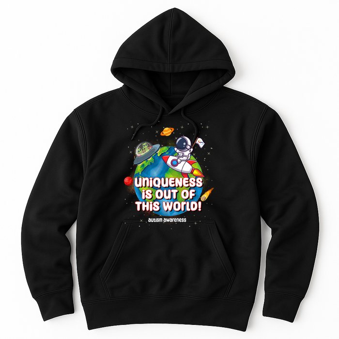 Uniqueness Is Out Of This World Autism Awareness Space Hoodie