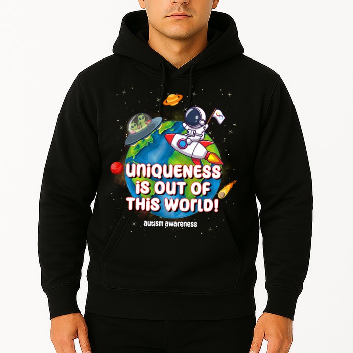 Uniqueness Is Out Of This World Autism Awareness Space Hoodie