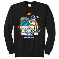 Uniqueness Is Out Of This World Autism Awareness Space Sweatshirt