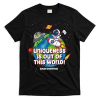 Uniqueness Is Out Of This World Autism Awareness Space T-Shirt