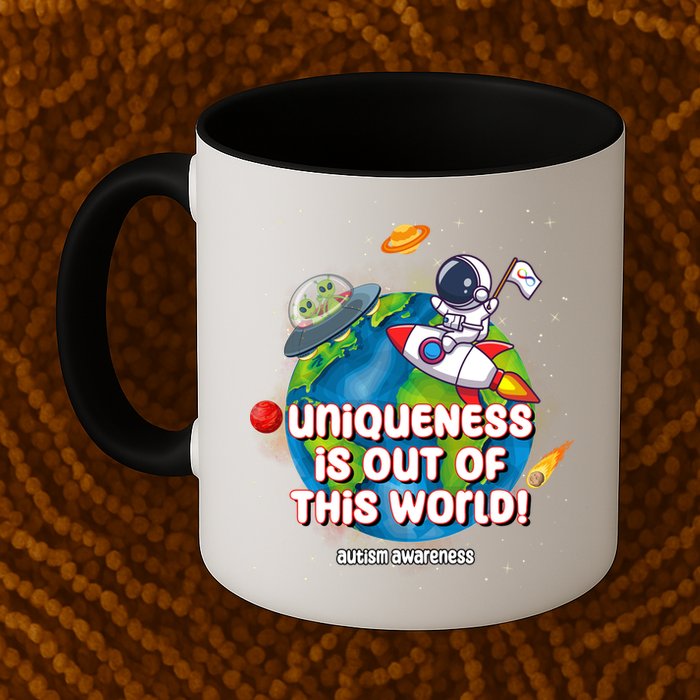 Uniqueness Is Out Of This World Autism Awareness Space Mug