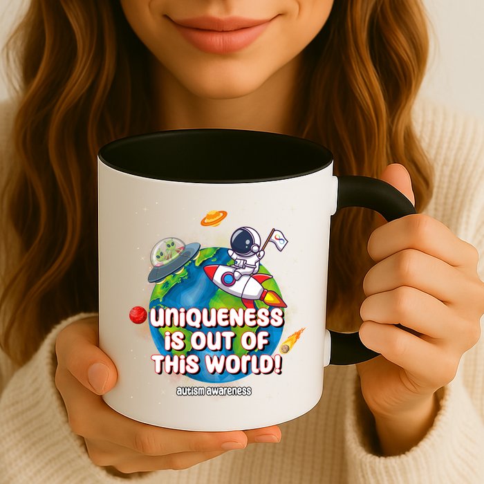 Uniqueness Is Out Of This World Autism Awareness Space Mug