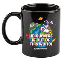 Uniqueness Is Out Of This World Autism Awareness Space 11oz C Handle Ceramic Mug