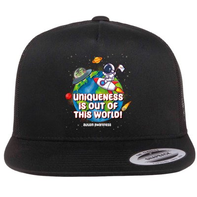 Uniqueness Is Out Of This World Autism Awareness Space Flatbill Hat