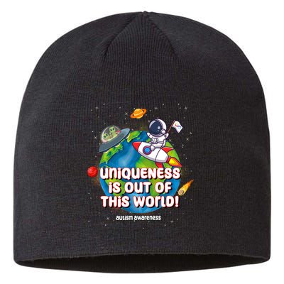 Uniqueness Is Out Of This World Autism Awareness Space Sustainable Beanie