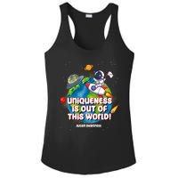 Uniqueness Is Out Of This World Autism Awareness Space Ladies PosiCharge Competitor Racerback Tank