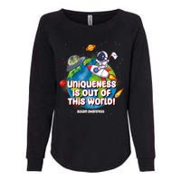 Uniqueness Is Out Of This World Autism Awareness Space Womens California Wash Sweatshirt