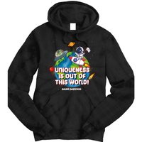 Uniqueness Is Out Of This World Autism Awareness Space Tie Dye Hoodie