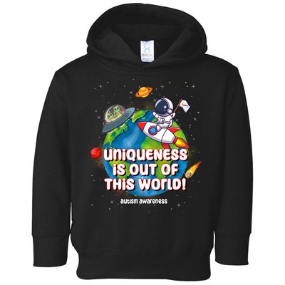 Uniqueness Is Out Of This World Autism Awareness Space Toddler Hoodie