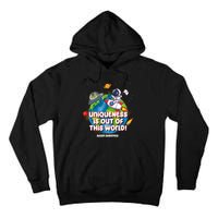 Uniqueness Is Out Of This World Autism Awareness Space Tall Hoodie