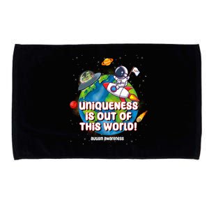 Uniqueness Is Out Of This World Autism Awareness Space Microfiber Hand Towel