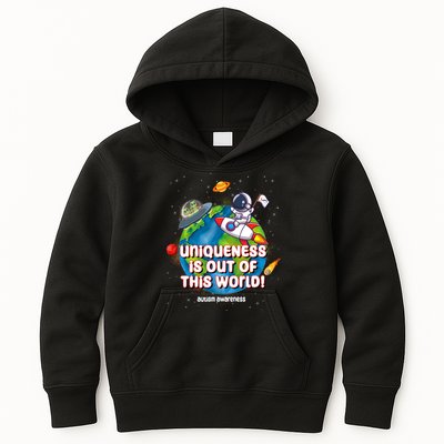 Uniqueness Is Out Of This World Autism Awareness Space Kids Hoodie