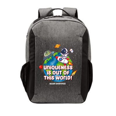 Uniqueness Is Out Of This World Autism Awareness Space Vector Backpack