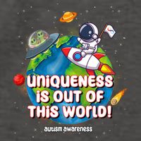 Uniqueness Is Out Of This World Autism Awareness Space Vector Backpack