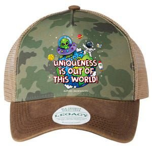 Uniqueness Is Out Of This World Autism Awareness Legacy Tie Dye Trucker Hat