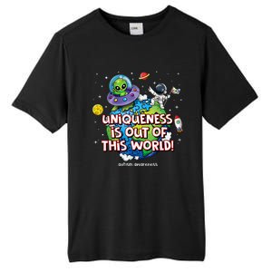 Uniqueness Is Out Of This World Autism Awareness Tall Fusion ChromaSoft Performance T-Shirt